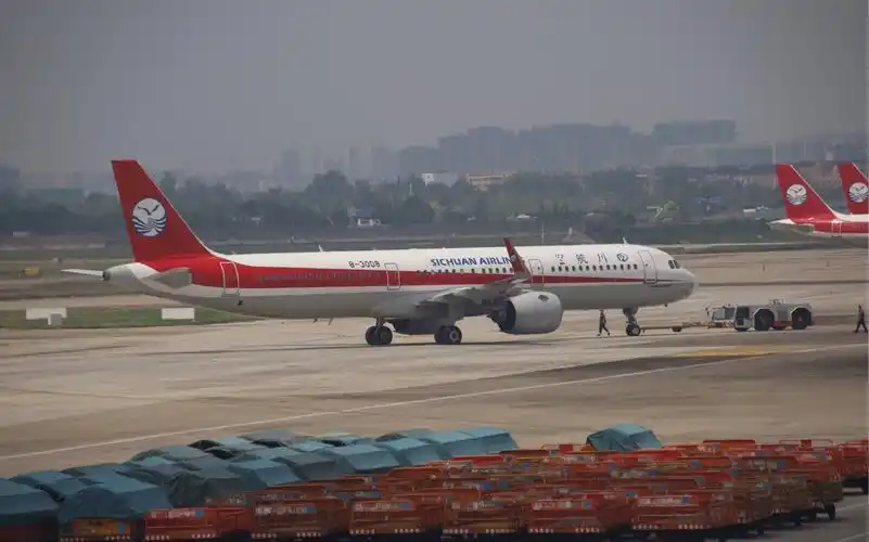 川航a321成都双流机场离场_哔哩哔哩_bilibili