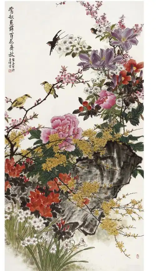 书画系百花齐放春满园