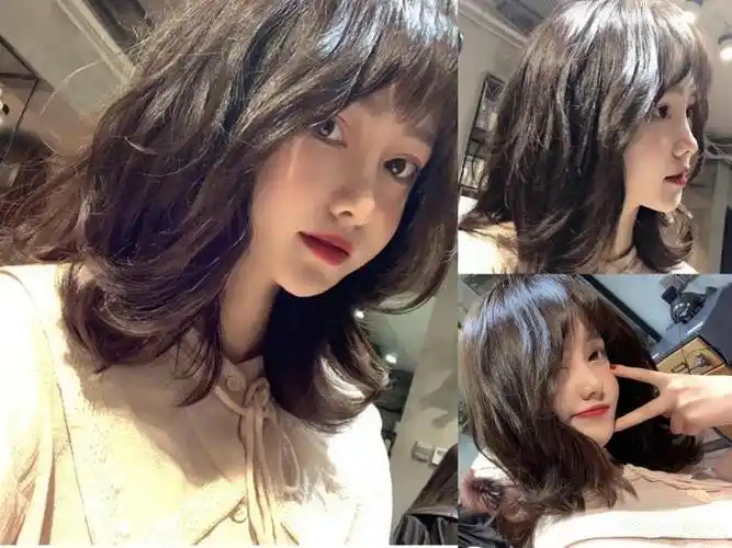 冷茶色头发图片夏季超火的冷茶色发型