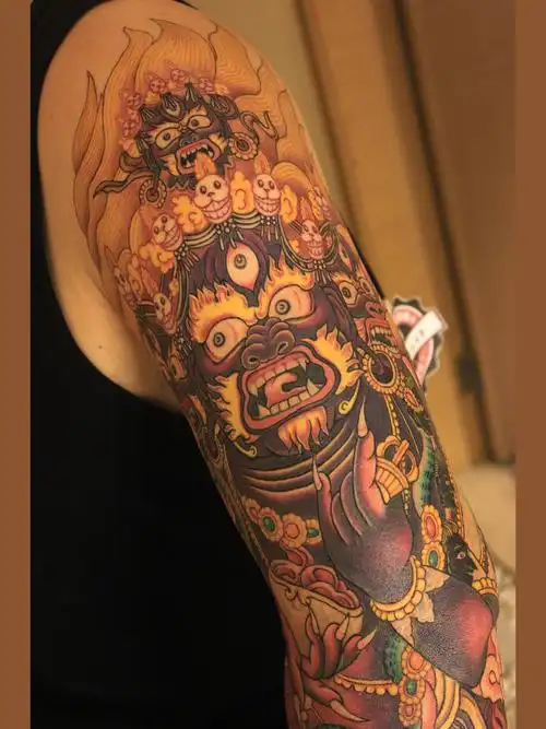 玛哈嘎拉_纹身图案手稿图片_紫硕的纹身作品集