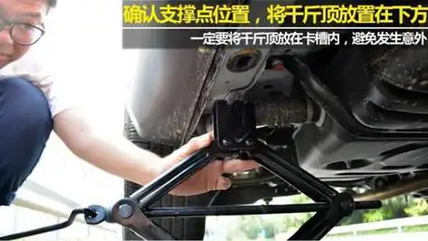 汽车底盘被千斤顶