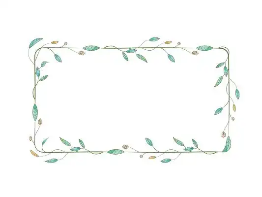 叶子边框元素png素材树叶边框秋天枫叶黄色线条边框png素材九月你好