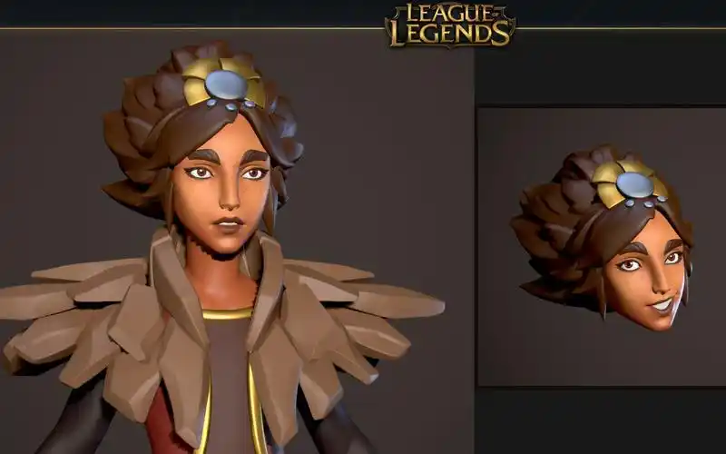 (lol英雄系列)岩雀zbrush速雕,让你感受万物皆可雕的境界!