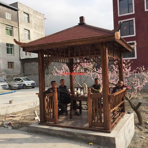 木制凉亭户外庭院花园图片