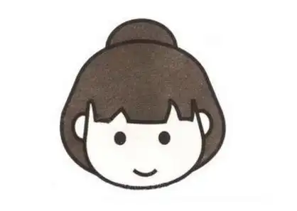 卡通 漫画 设计 矢量 矢量图 手绘 素材 头像 线稿 706女生可爱人脸简