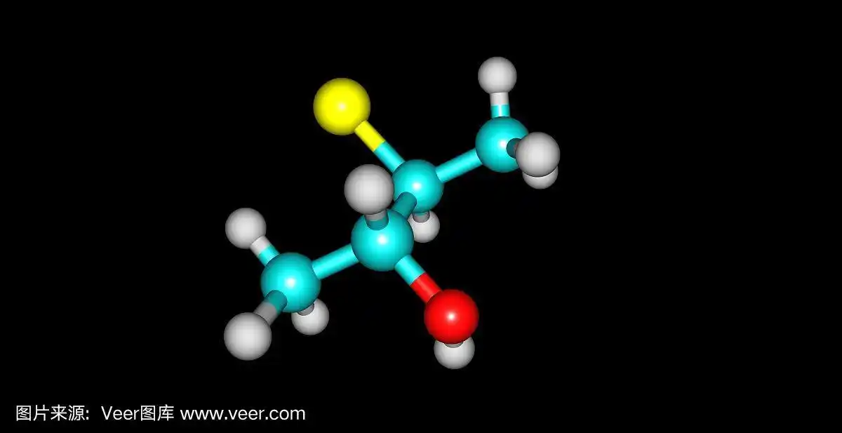 分子结构,分离着色,黑色背景,化学课,氧气