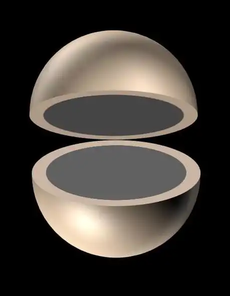 切开球体示意图(sers)的ppt画法!