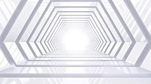 白色空间科技感场景背景全景网