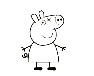 小猪佩奇简笔画-完整教程