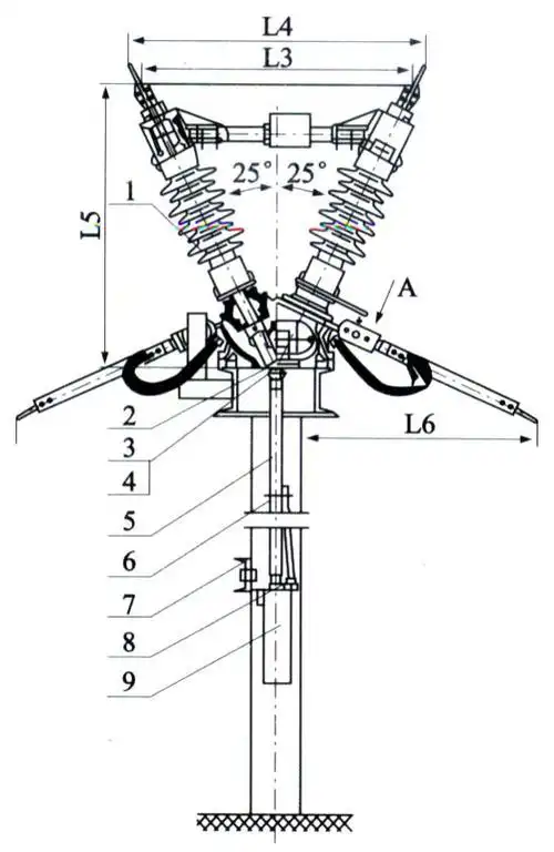 三工位隔离开关gw5高压隔离开关
