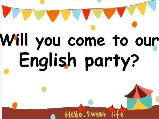都是认真做的~  与大家分享知识 will you come to our english party