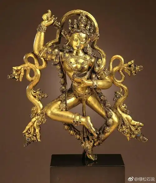 金刚瑜伽母造像 · 是金刚亥母不现猪首的形象15世纪西藏中部地区造像