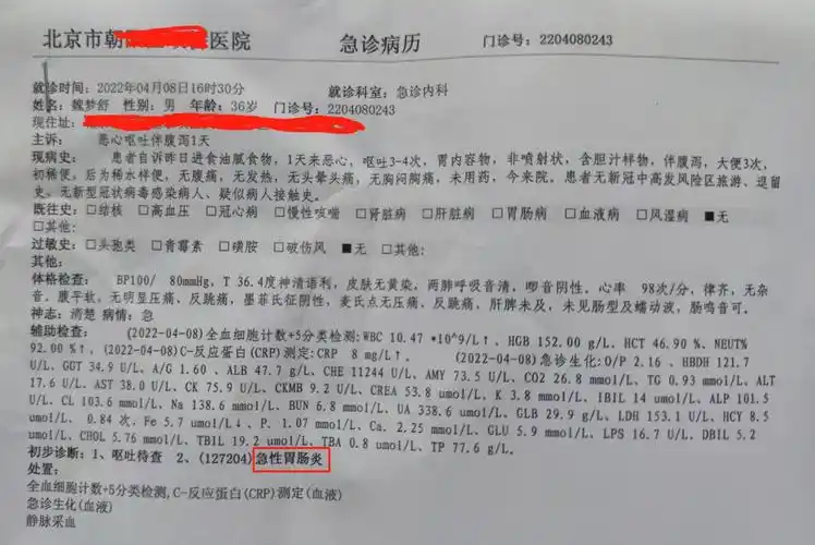小灰得了急性肠胃炎