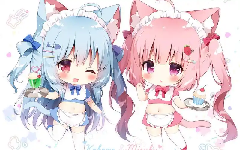 软萌治愈系动漫萌娘桌面壁纸