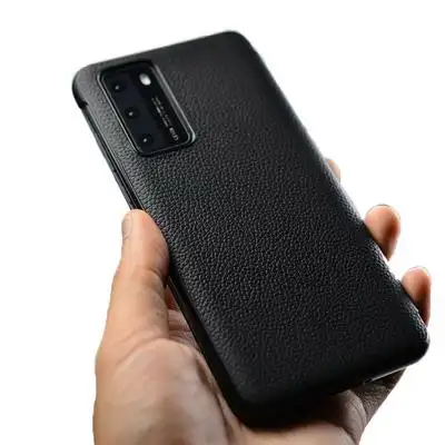 华为p40/p40pro手机壳真皮p40保护套男女5g版翻盖奢华原装商务智能