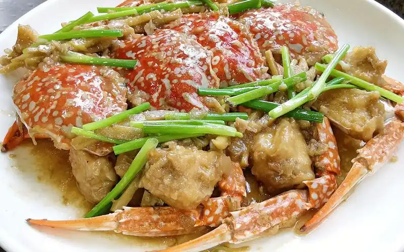 海鲜酒楼畅销的"姜葱炒蟹"!掌握诀窍,蟹肉鲜甜,原汁原味