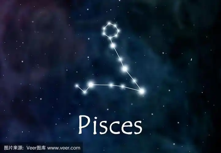 双鱼座的星座或黄道或星座插图