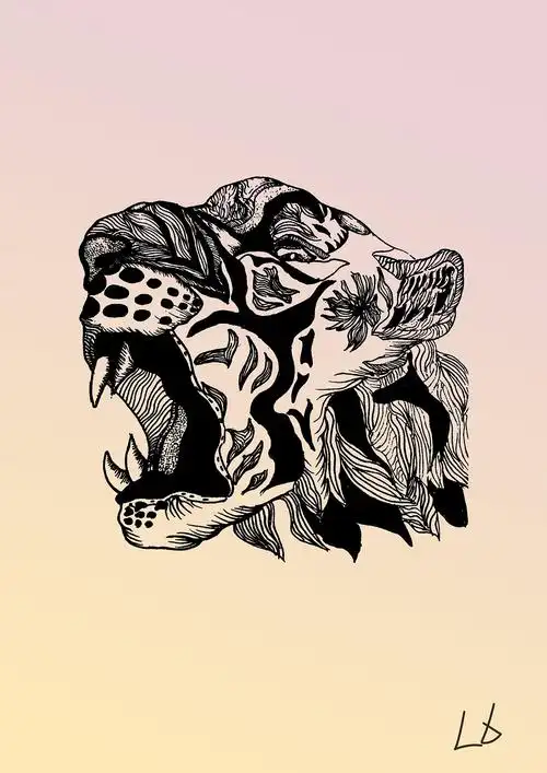 虎!|平面|图案|吕六_原创作品-站酷zcool