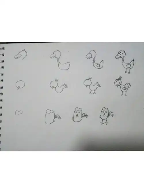 小鸡的脚印简笔画小鸡的脚印简笔画图片