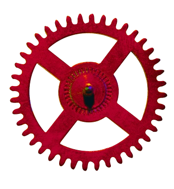 红色齿轮