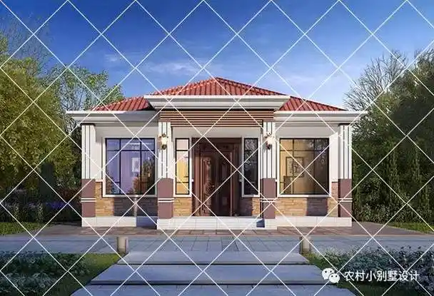 30款一层新款自建房,造价才10万左右经济大部分家庭都能建别墅