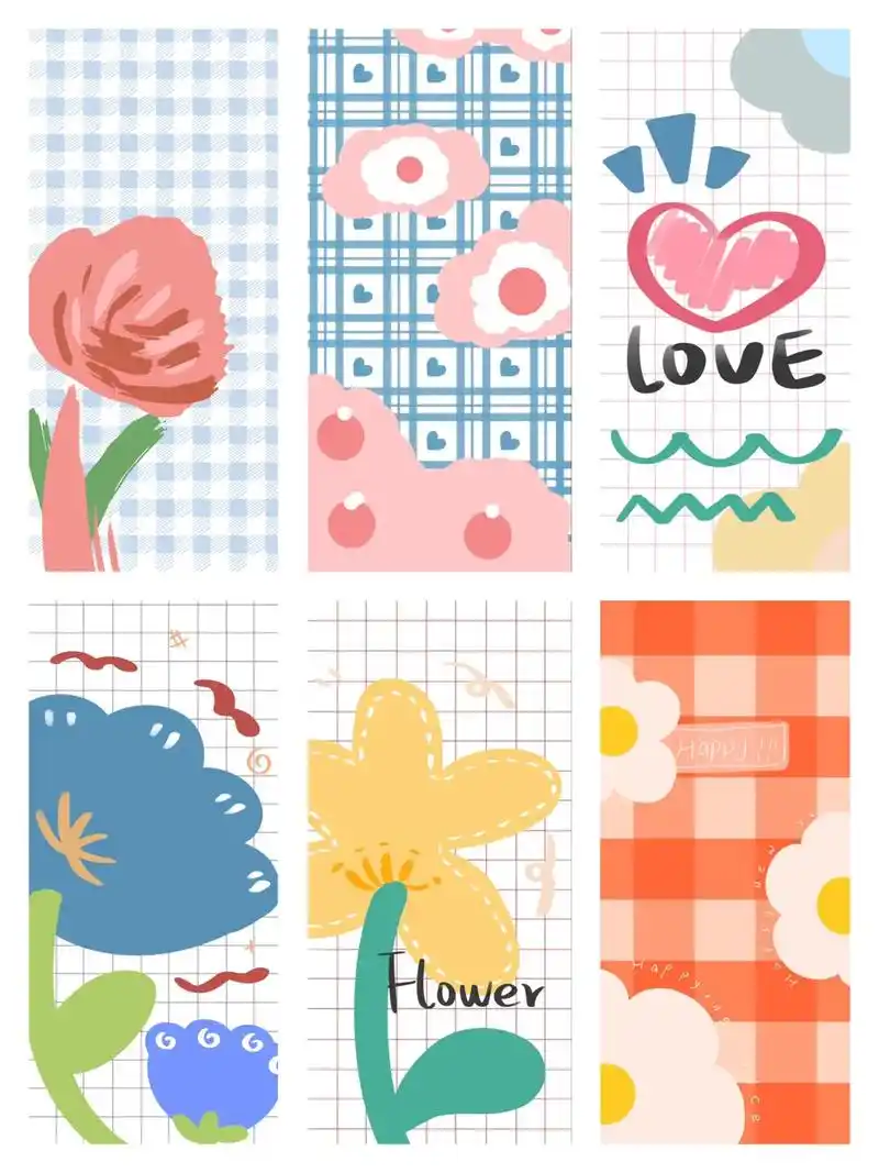 夏日清新壁纸格子纹理 #高清壁纸 #你的壁纸被我承包了 # - 抖音