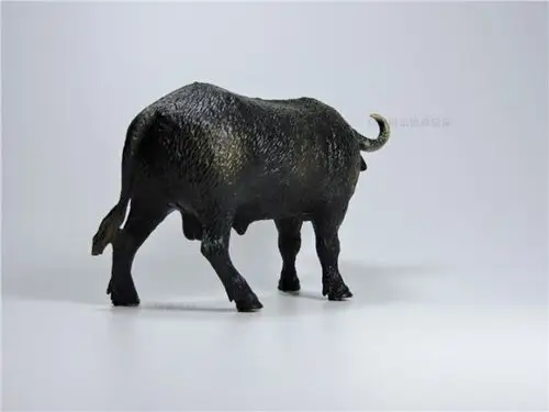 男女孩礼物儿童仿真动物园模型玩具野生动物世界非洲水牛大黑牛