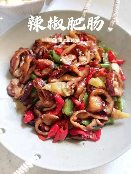 香而不腻的下饭家常菜9215辣椒肥肠91