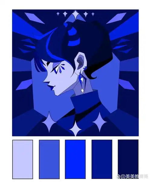 色相对比—色彩构成练习·色彩搭配