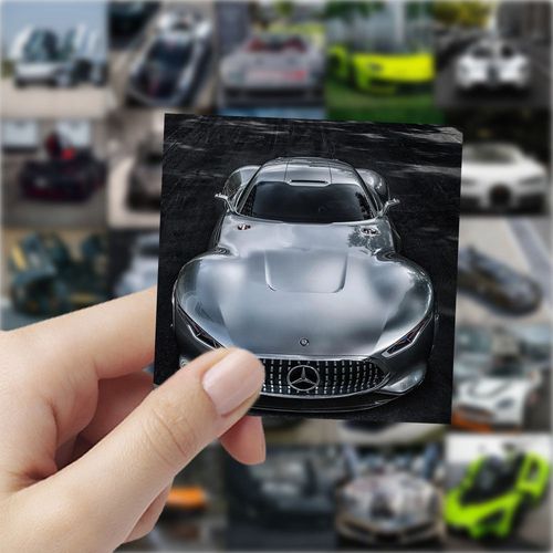 60张帅气炫酷超跑车奔驰法拉利玛莎拉蒂高颜值创意手机壳桌面贴画