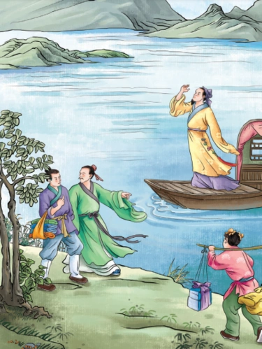 一年级第36首 渡汉江