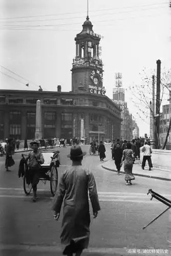 1934年的上海,彼时的街景和市民生活