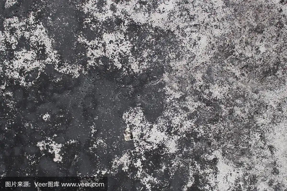 水泥脏灰色纹理与暗斑.复古的背景