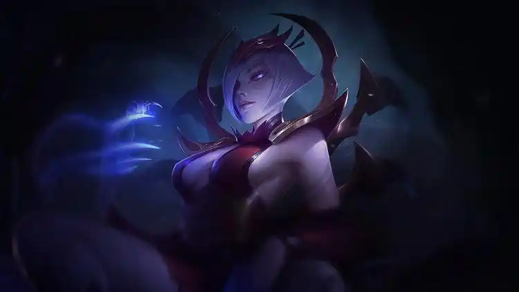 lol英雄联盟蜘蛛女皇伊莉丝腥红之月系列皮肤腥红之月伊莉丝特效视频