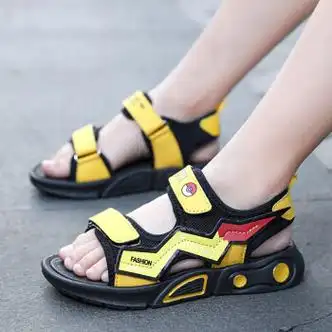 安踏步男童凉鞋2024夏季新款儿童防滑底运动凉鞋中大童小学生男