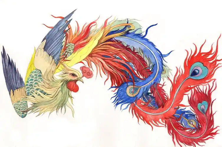 凤凰水彩创作系列