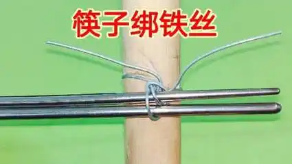 原来绑铁丝最好用的是筷子,不是钳子,又快又方便,你可能没见过