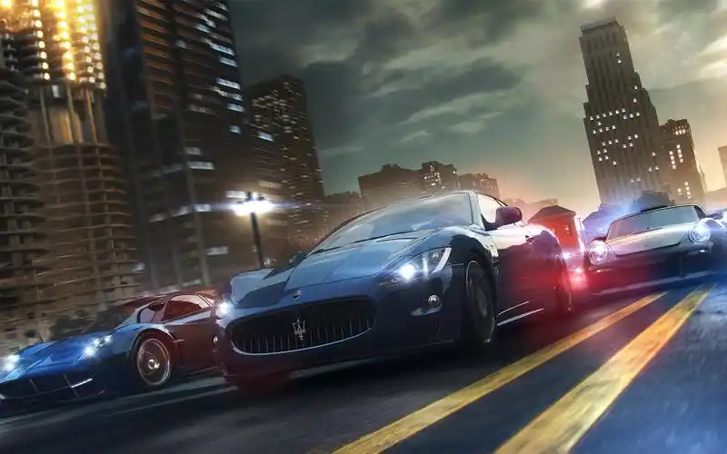 超级跑车,道路,城市,速度,游戏 壁纸