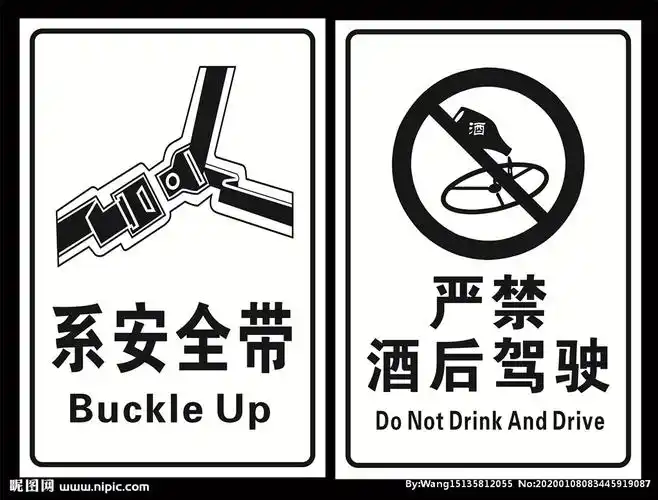 必须系安全带 严禁酒后驾驶