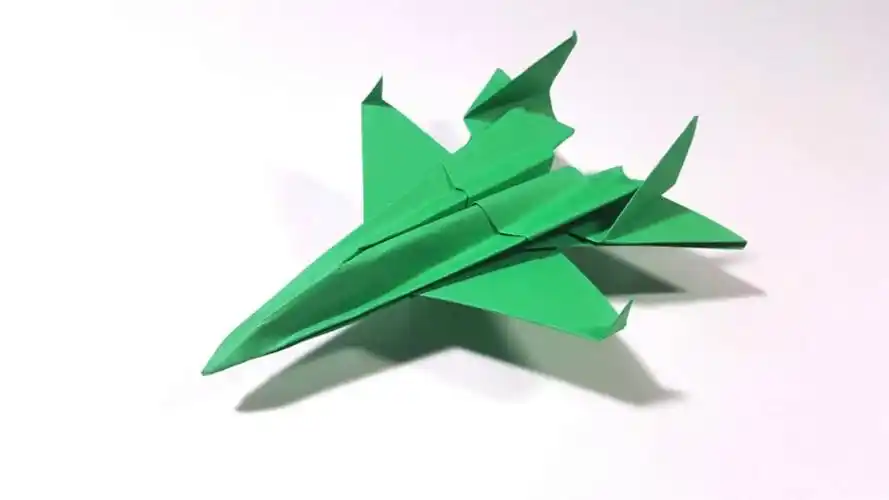 3d美学         教你纸折f14战斗机! 3d美学的秒.