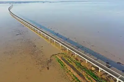 安徽宿松:黄湖大桥 壮美如画