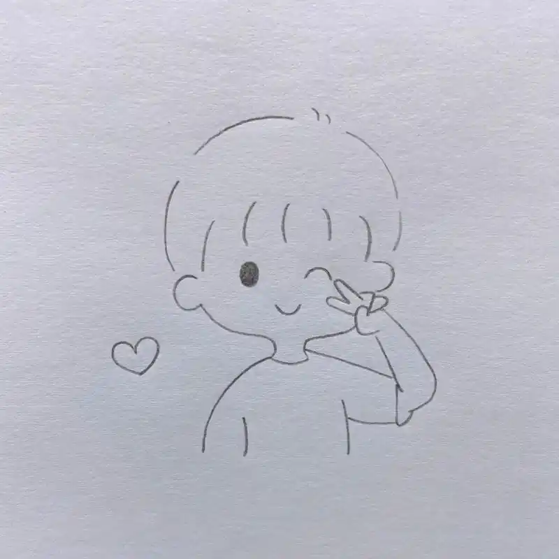 阳光男孩简笔画教程