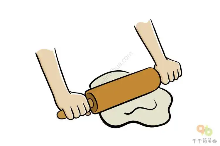 擀面杖简笔图片大全简单好画