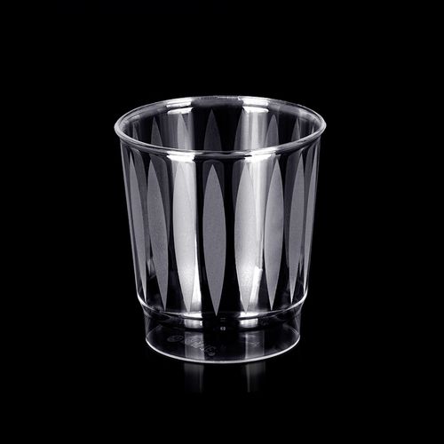 喇叭花200ml磨砂一次性水杯硬质加厚塑料杯子航空塑杯