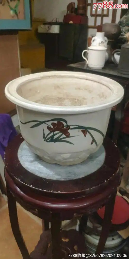 3129品99老花盆￥19品99567老花盆￥19品99567石湾绿釉盆_￥19