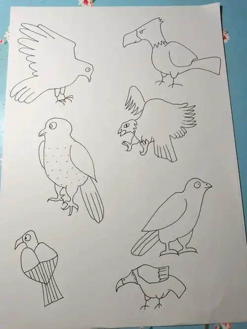 简笔画 老鹰