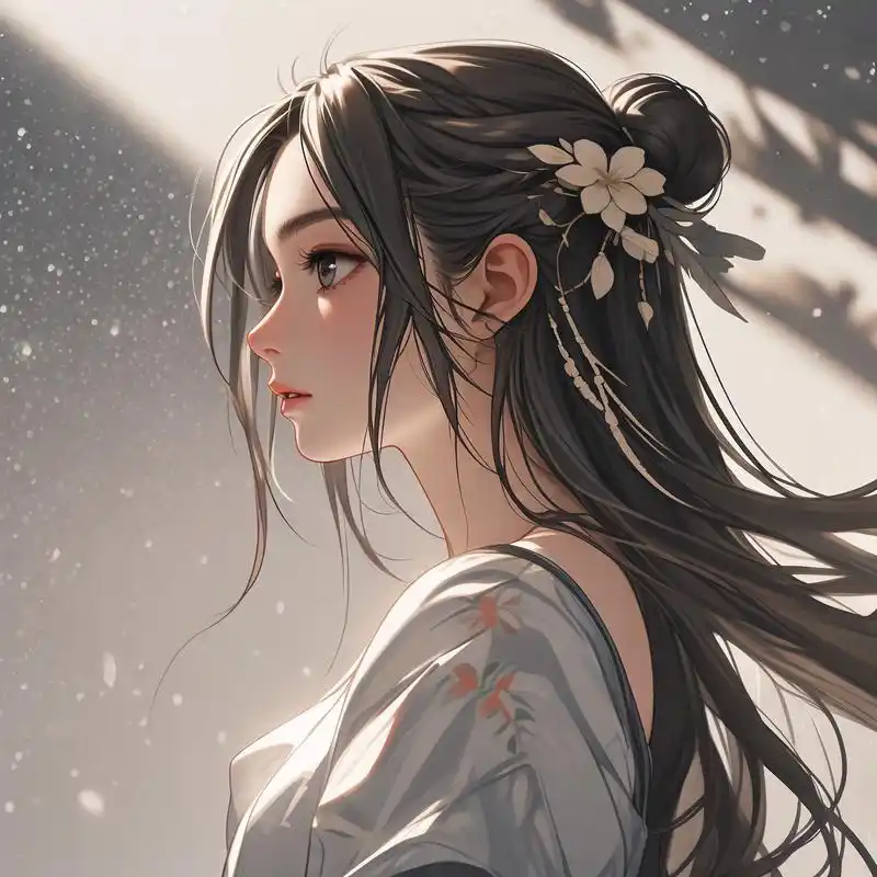 女生头像侧脸 78温柔又迷人91