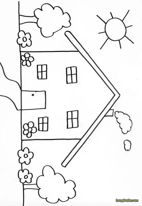 简笔画房子图片大全(简笔画房子图片大全彩色)