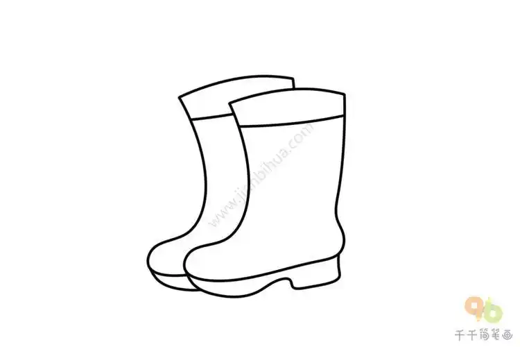 飞机雨鞋简笔画