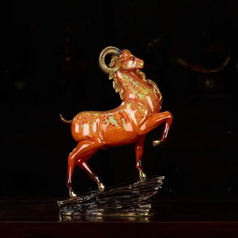 全铜《领头羊》领头羊温顺聪明,是天生的领导者,也代表了独占鳌 - 抖